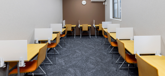 「集中できる自習室」完備